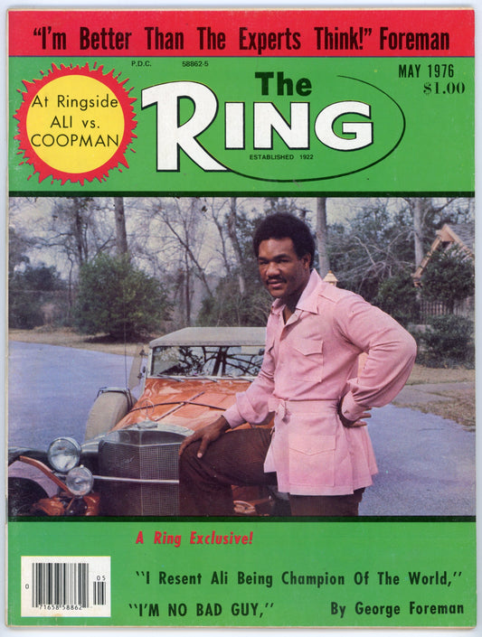 The Ring Vintage Boxing Magazine (May 1976) George Foreman Cover