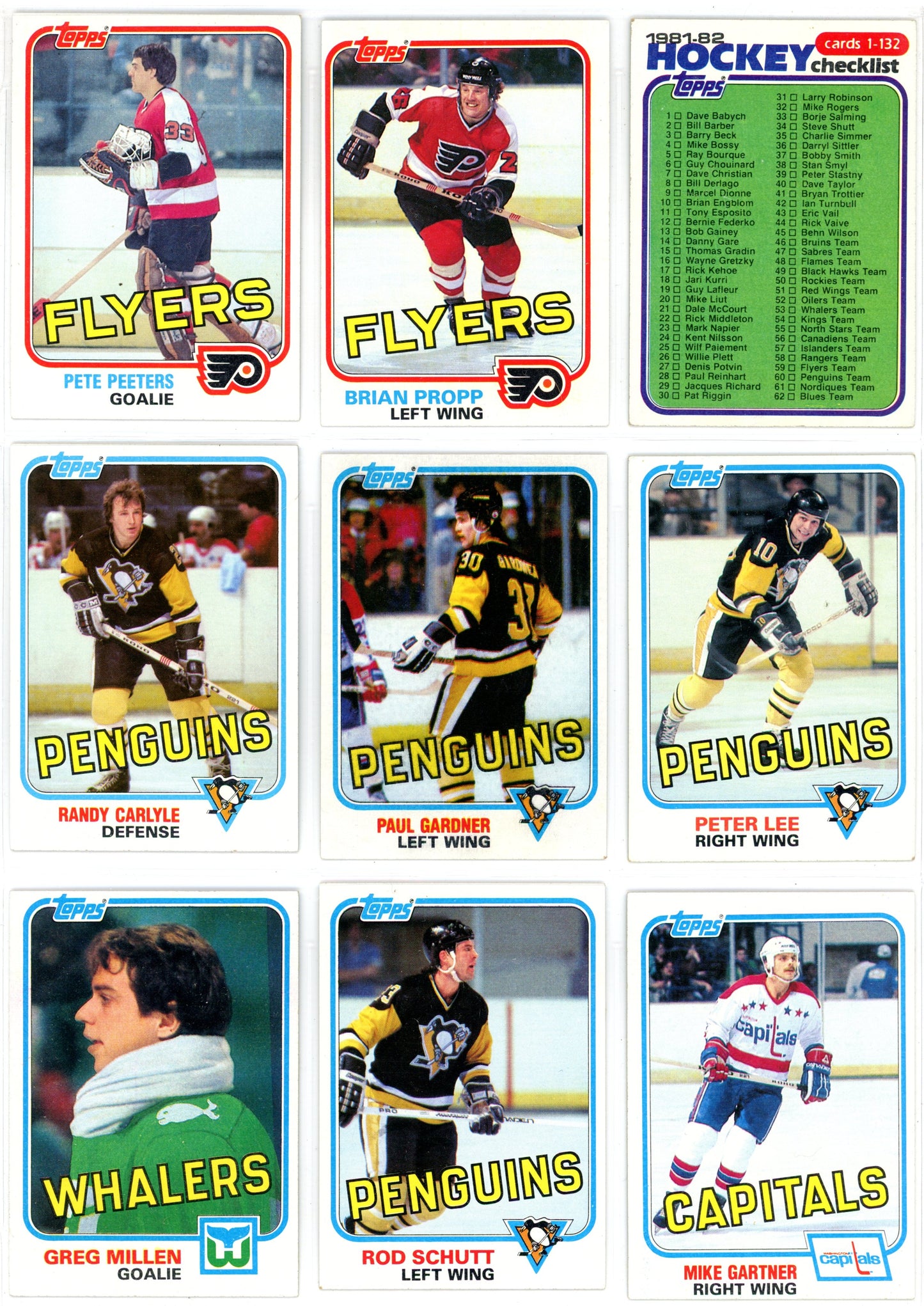 1981/82 Topps NHL Hockey Complete Set (198 Cards) EX Condition