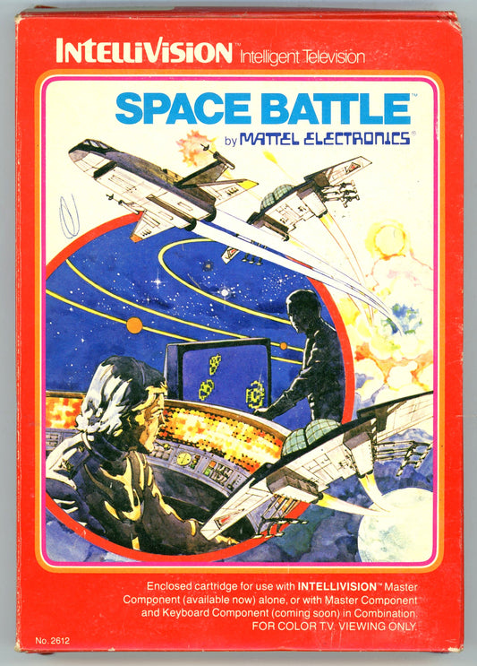 1979 Mattel Electronics Space Battle Intellivision Video Game Cartridge in Box