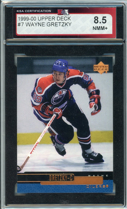 1999/00 Upper Deck Wayne Gretzky Graded Card #7 KSA 8.5