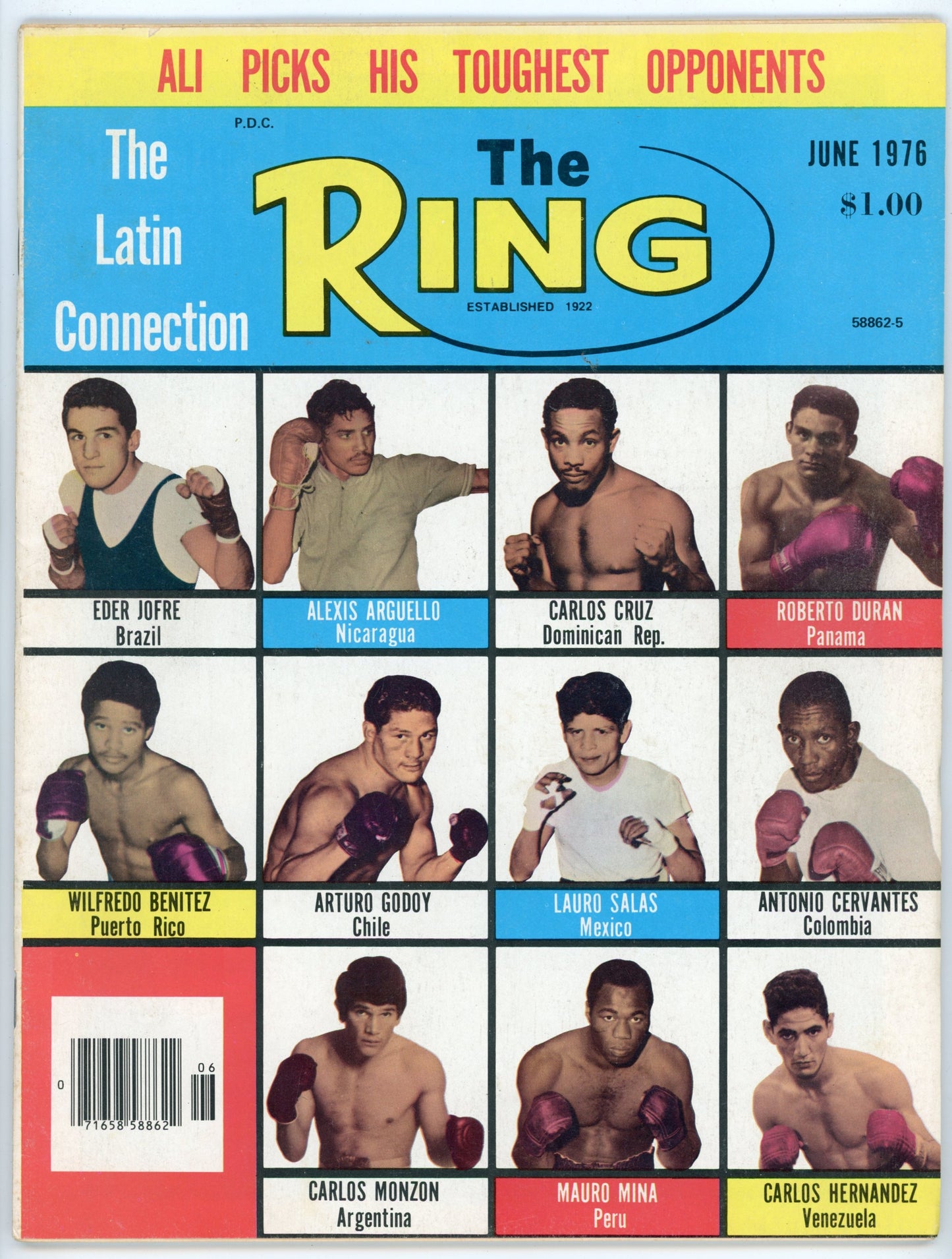 The Ring Vintage Boxing Magazine (June 1976) "The Latin Connection"