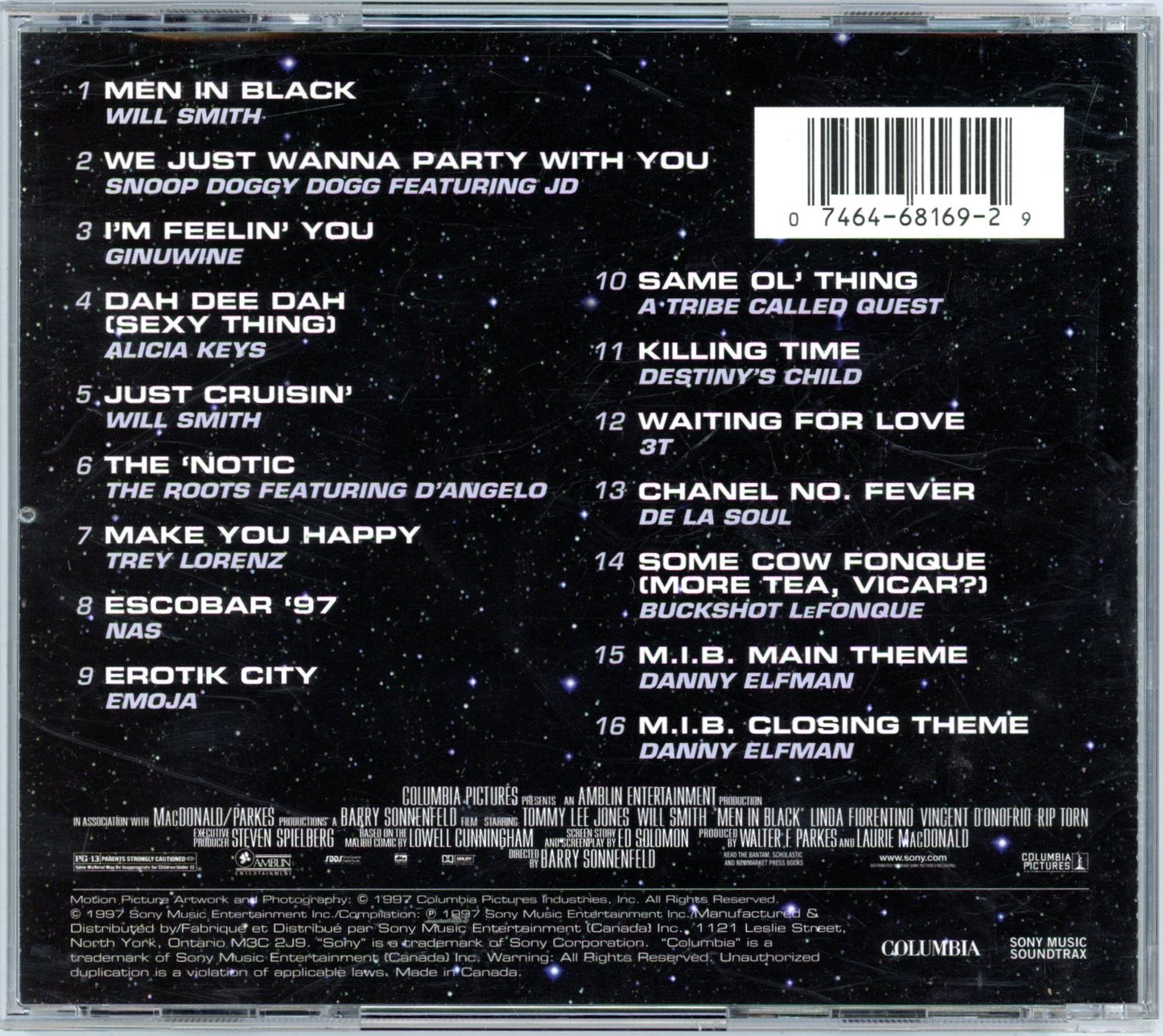 Men in Black - The Album (1997) Major Motion Picture Soundtrack Vintage CD