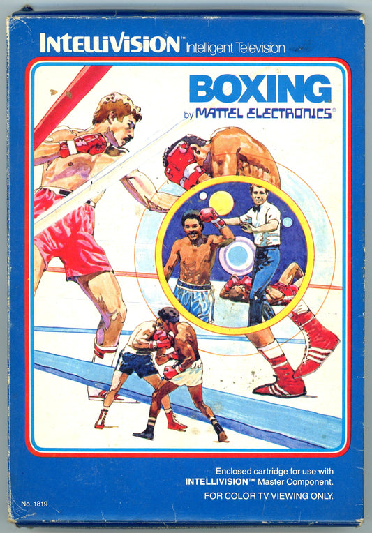 1980 Mattel Electronics Boxing Intellivision Video Game Cartridge in Box