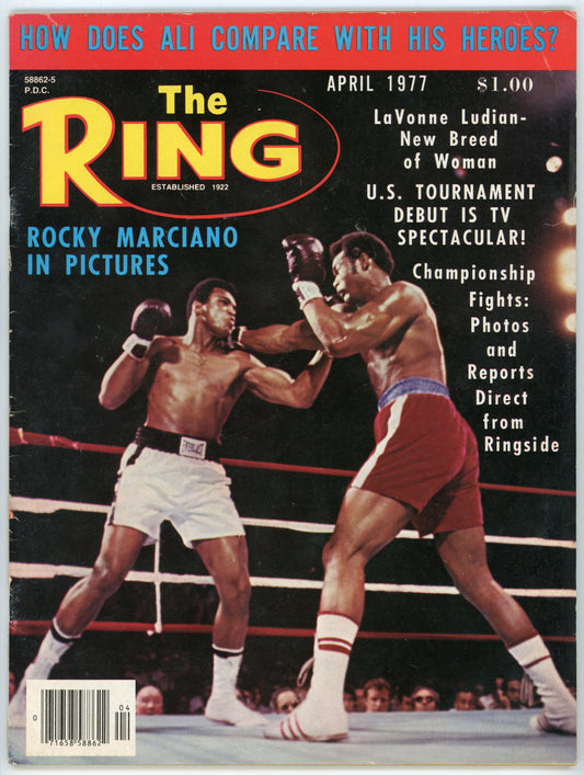 The Ring Vintage Boxing Magazine (April 1977) Rocky Marciano