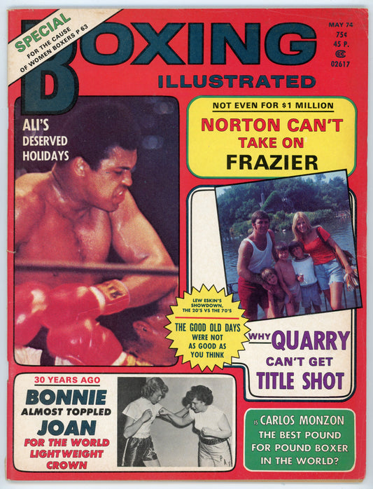 Boxing Illustrated Vintage Magazine (May 1974) Muhammad Ali