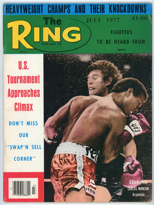 The Ring Vintage Boxing Magazine (July 1977) Carlos Monzon