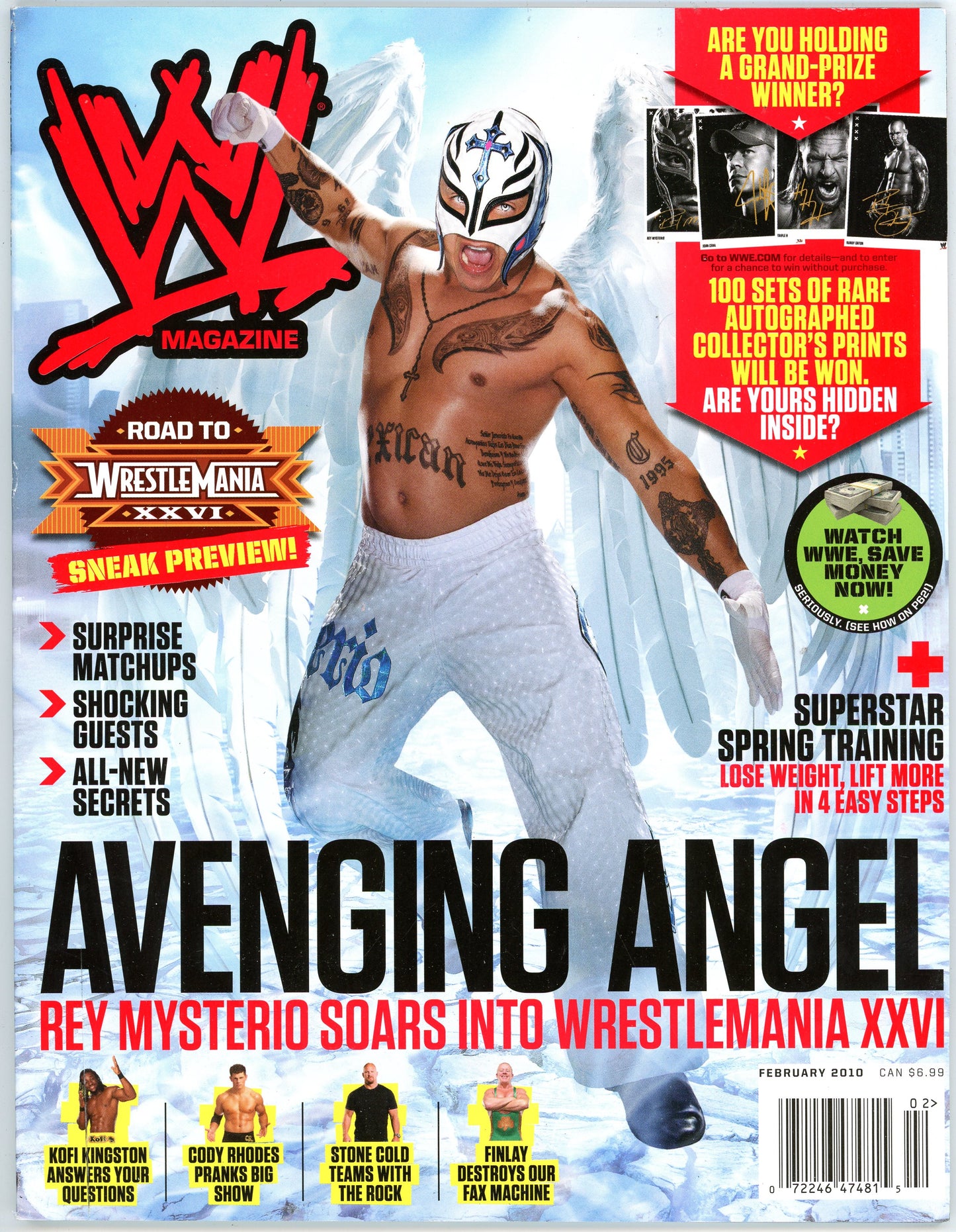 WWE Vintage Wrestling Magazine (February, 2010) Rey Mysterio