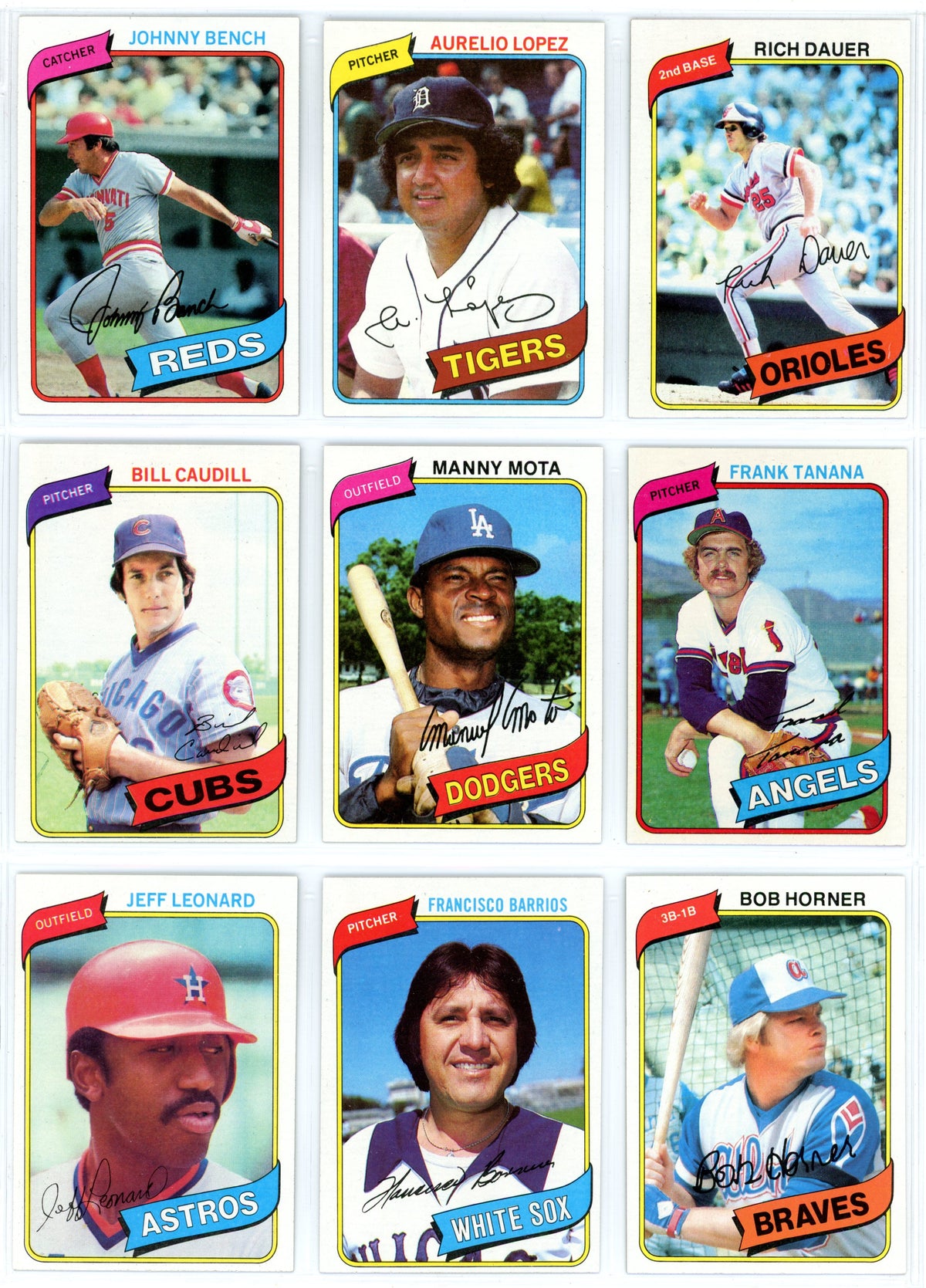 1980 Topps MLB Baseball Complete Set (726 Cards) Rickey Henderson Rookie - Razor Sharp!