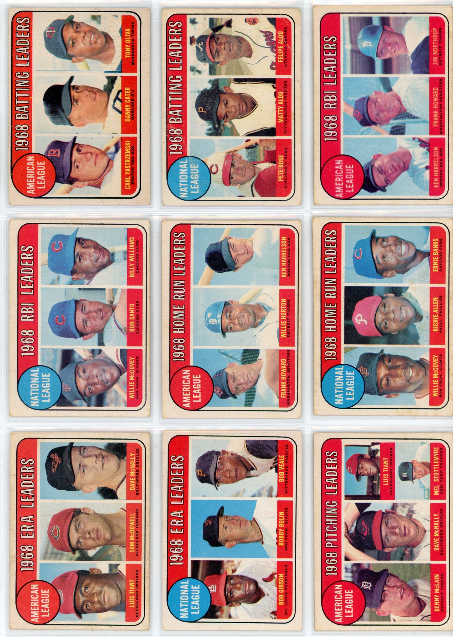1969 OPC O-Pee-Chee MLB Baseball Card Complete Set (218 Cards) VG+/EX
