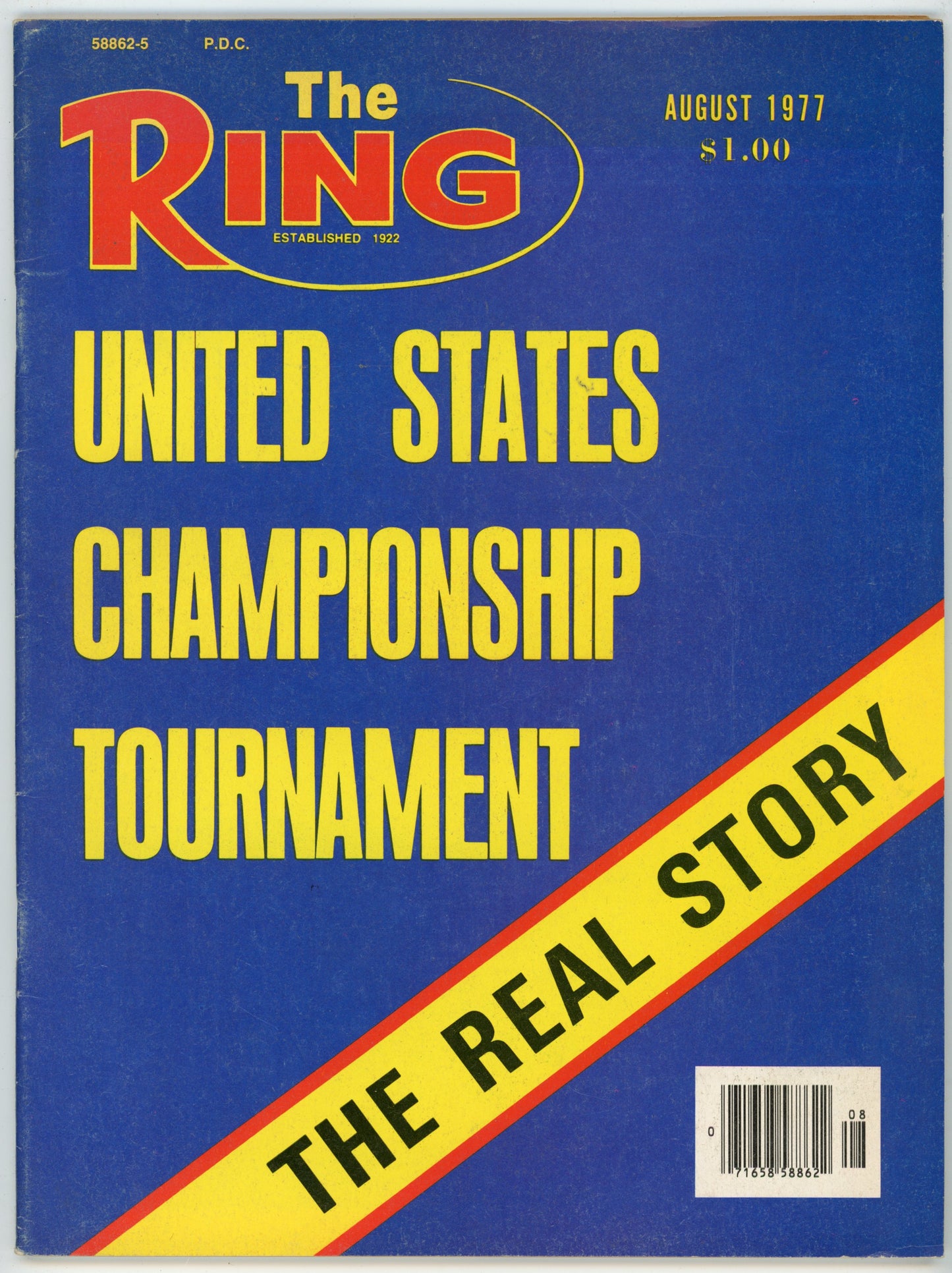 The Ring Vintage Boxing Magazine (August 1977) United States Championship Tournament