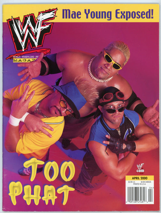 WWF WWE Vintage Wrestling Magazine (April 2000) Too Phat Cover