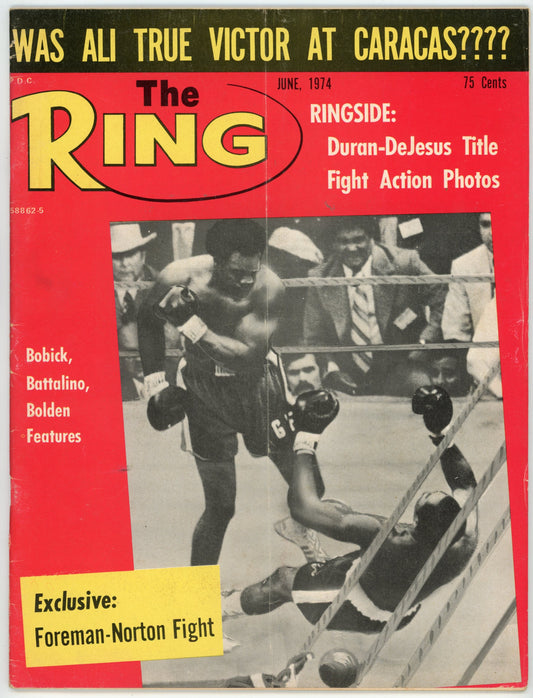 The Ring Vintage Boxing Magazine (June 1974) George Foreman vs. Ken Norton