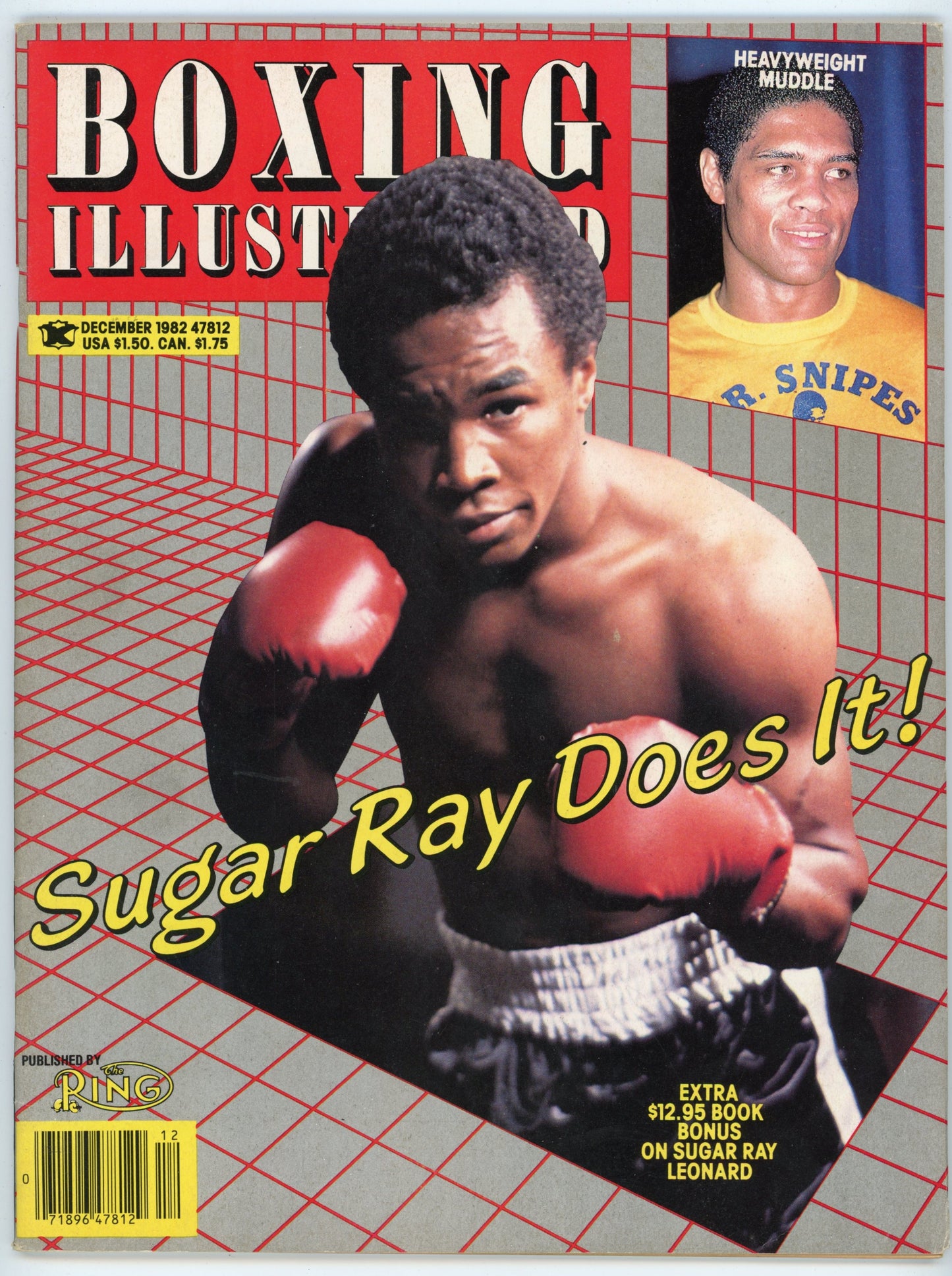 Boxing Illustrated Vintage Magazine (December 1982) Sugar Ray Leonard Cover