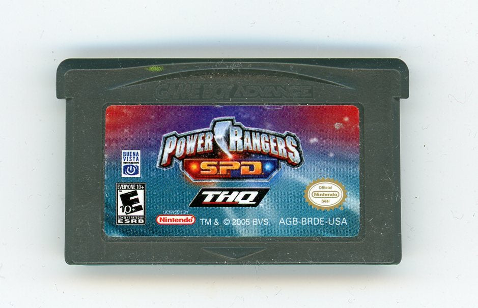 2005 Power Rangers S.P.D. Game Boy Advance Video Game Cartridge