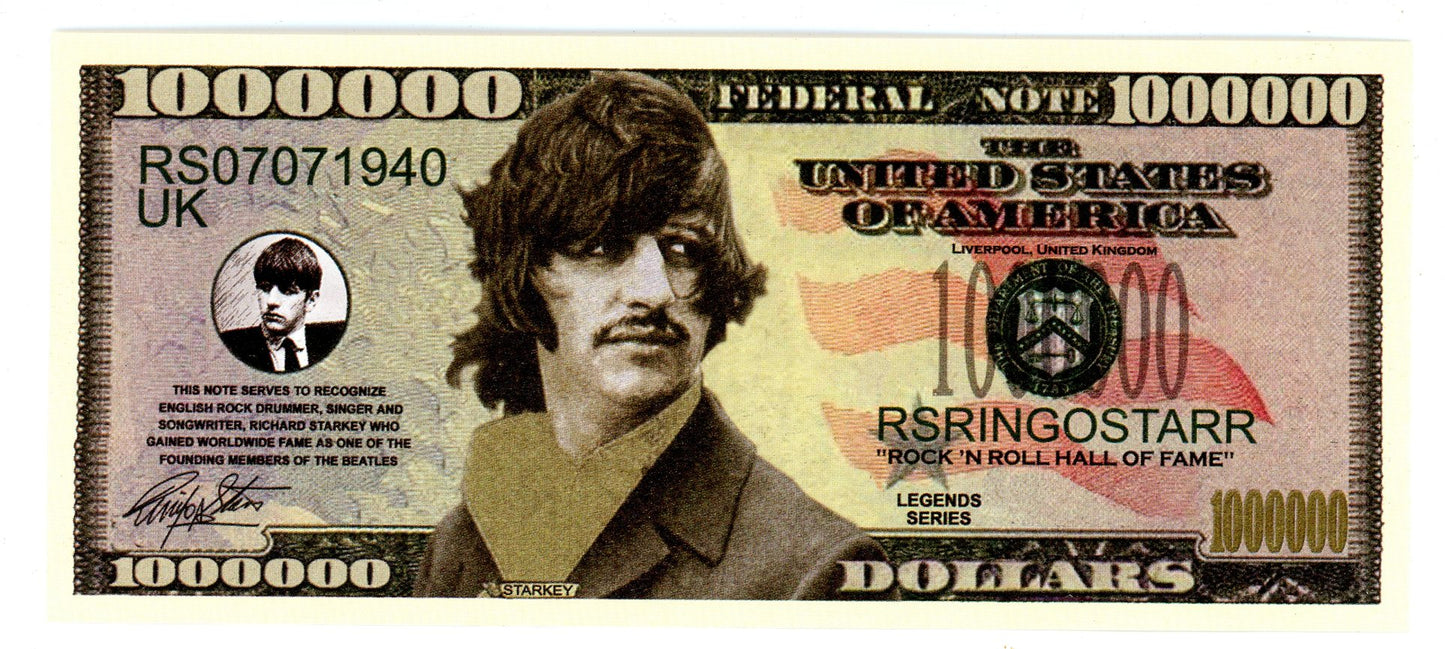 The Beatles Novelty Bank Notes (Set of 4)