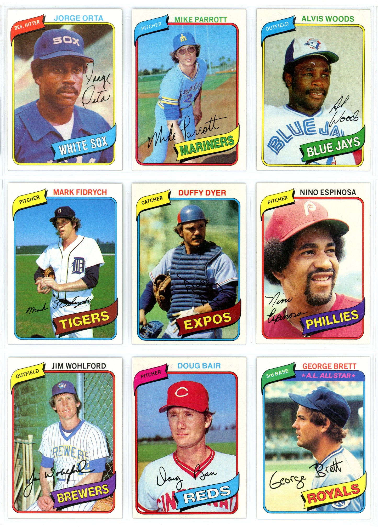 1980 Topps MLB Baseball Complete Set (726 Cards) Rickey Henderson Rookie - Razor Sharp!