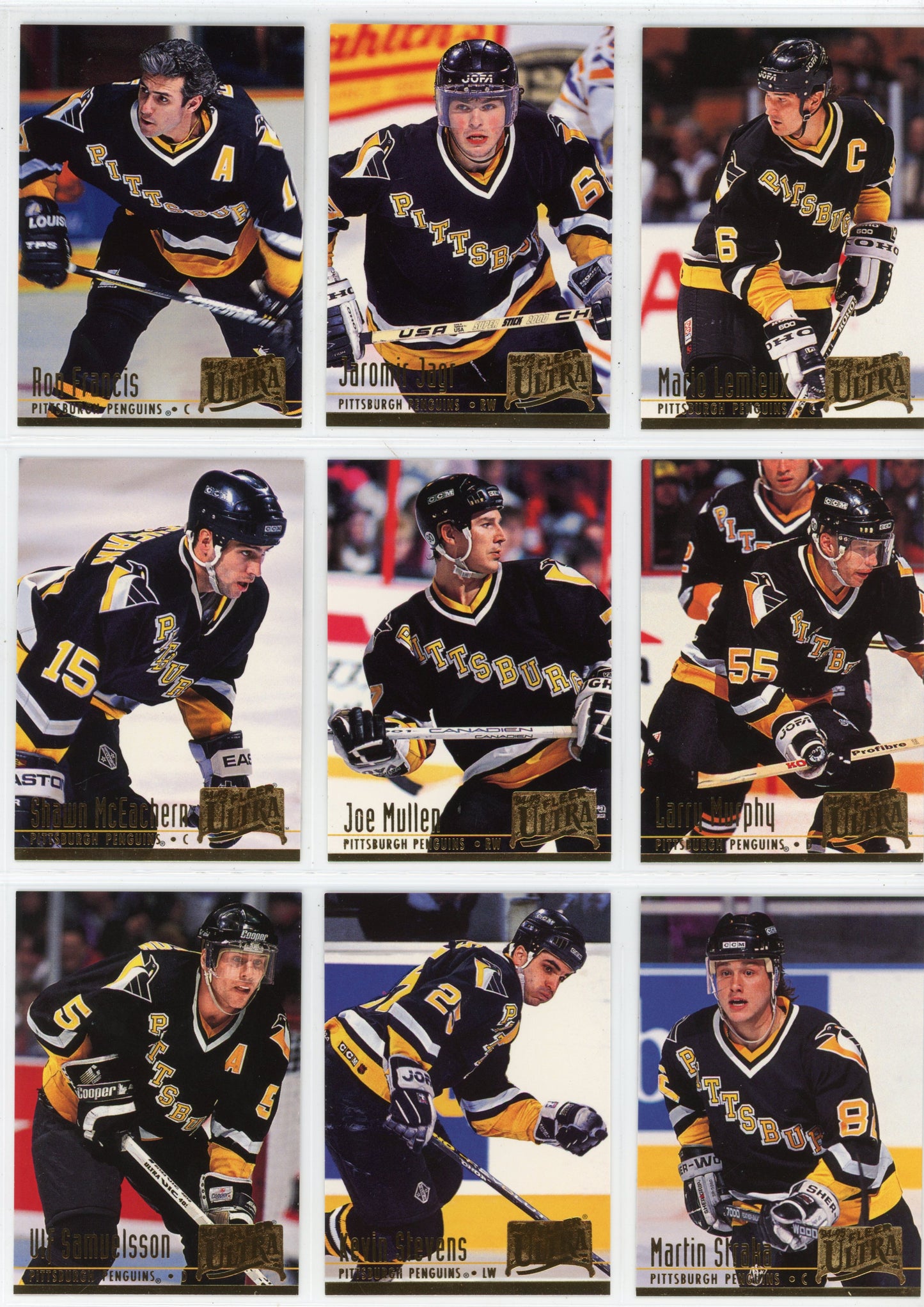 1994/95 Fleer Ultra NHL Hockey Card Series One Set (250 Cards)