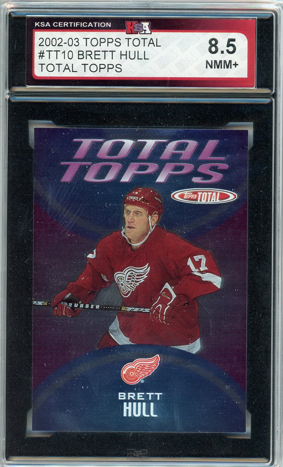 2002/03 Topps Total Brett Hull Graded Card #TT10 KSA 8.5