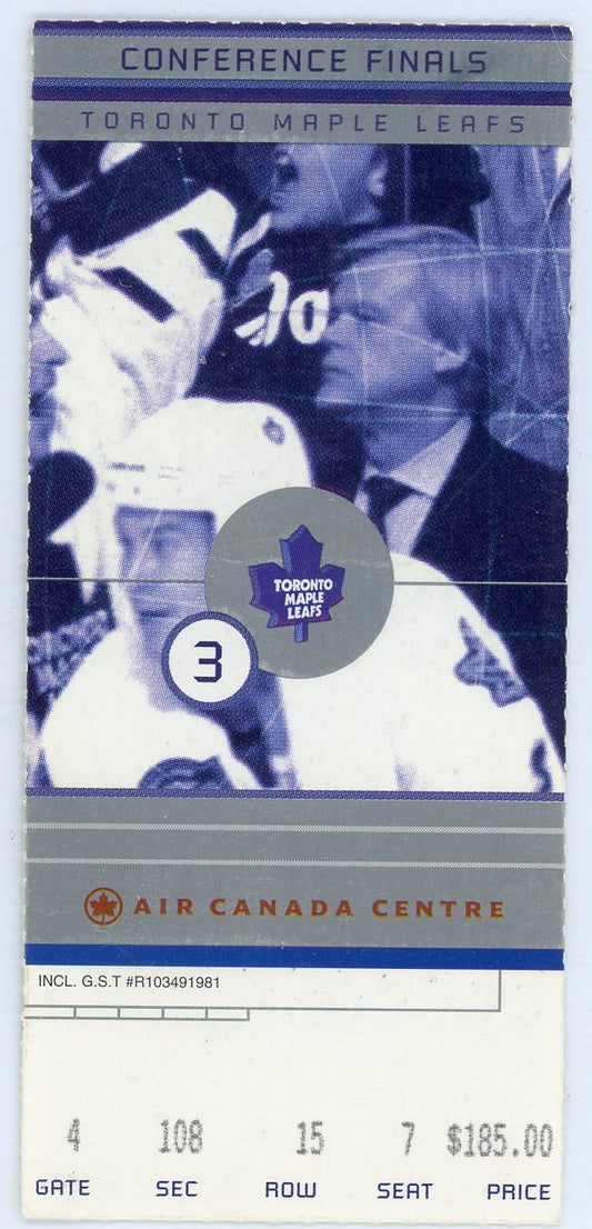 Toronto Maple Leafs Conference Finals Vintage Ticket Air Canada Centre 1990s