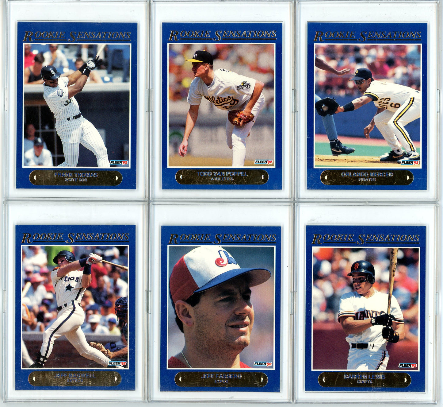 1992 Fleer MLB Baseball Rookie Sensations Complete Set Very Rare!
