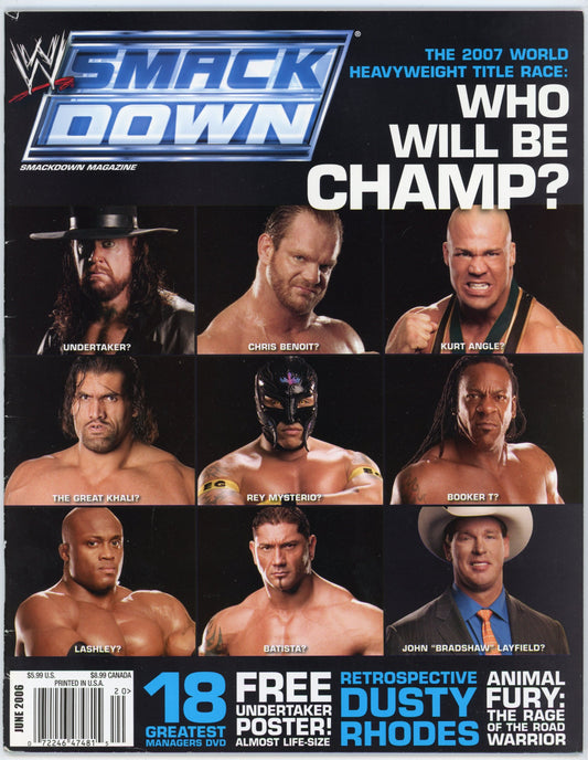 WWE SmackDown Wrestling Magazine (June 2006) '07 Heavyweight Championship