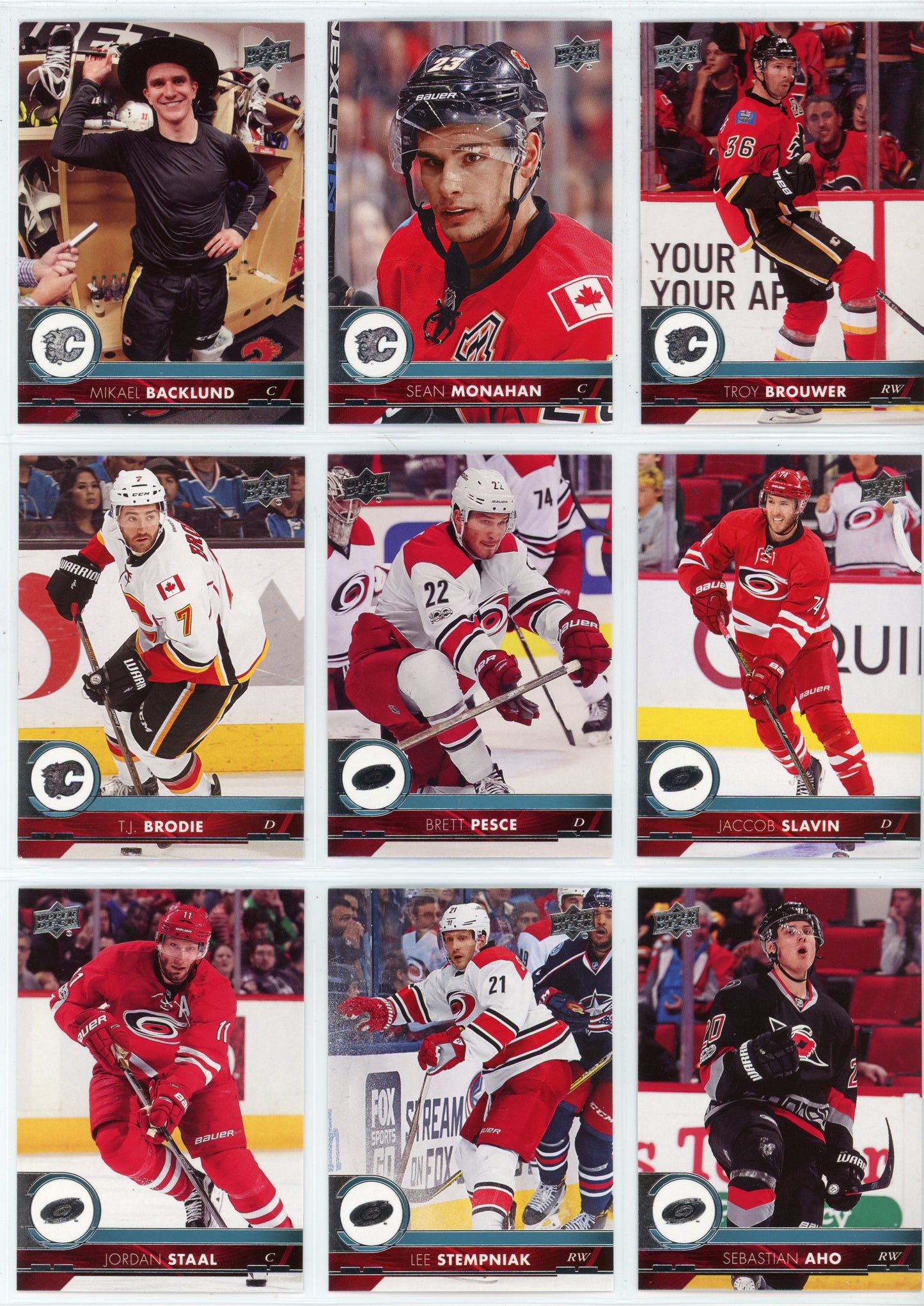 2017/18 Upper Deck Series One & Series Two NHL Hockey Card Base Set (400 Cards)