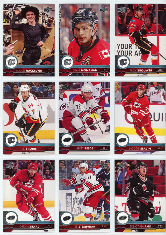 2017/18 Upper Deck Series One & Series Two NHL Hockey Card Base Set (400 Cards)