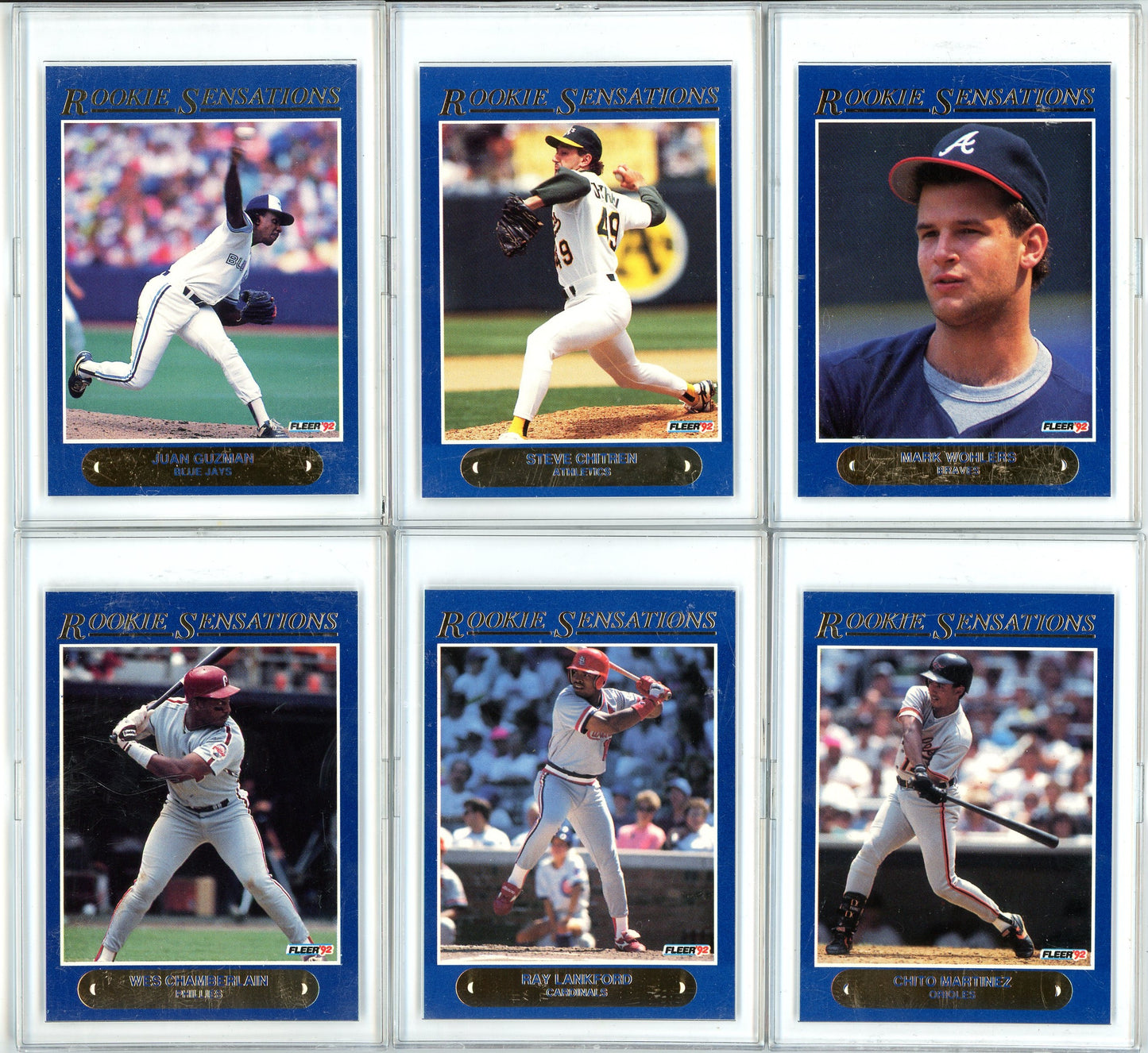 1992 Fleer MLB Baseball Rookie Sensations Complete Set Very Rare!