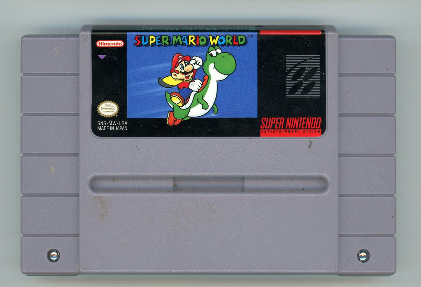 1991 Super Mario World SNES Video Game Cartridge Type A