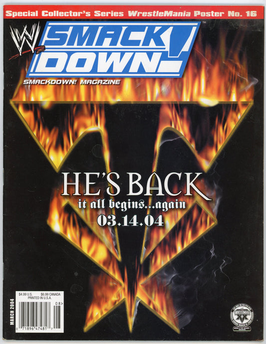 WWE SmackDown! Wrestling Magazine (March 2004) The Undertaker Cover