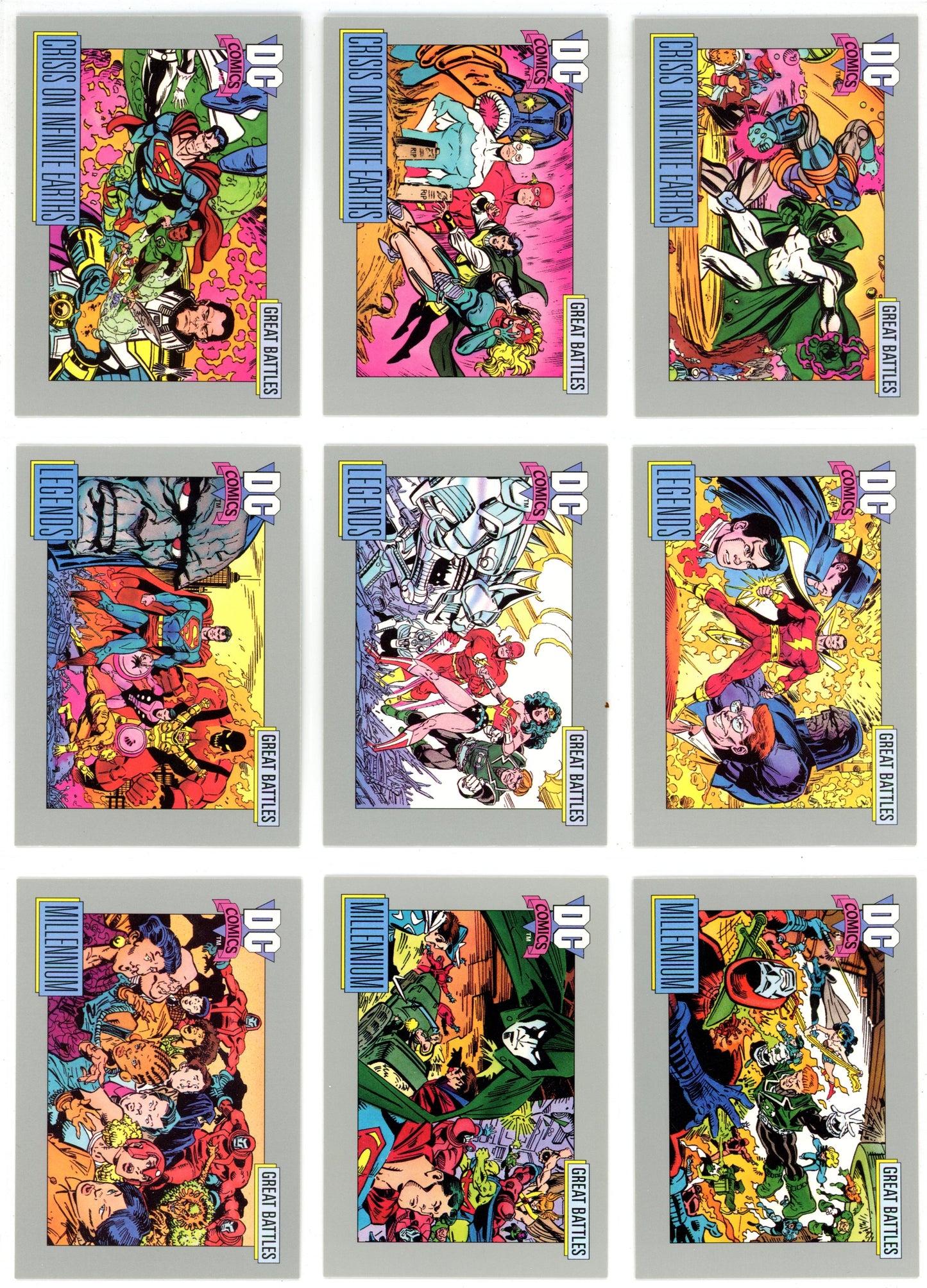 1992 Impel DC Comics Cosmic Cards Complete Base Set (180 Cards) Premier Edition