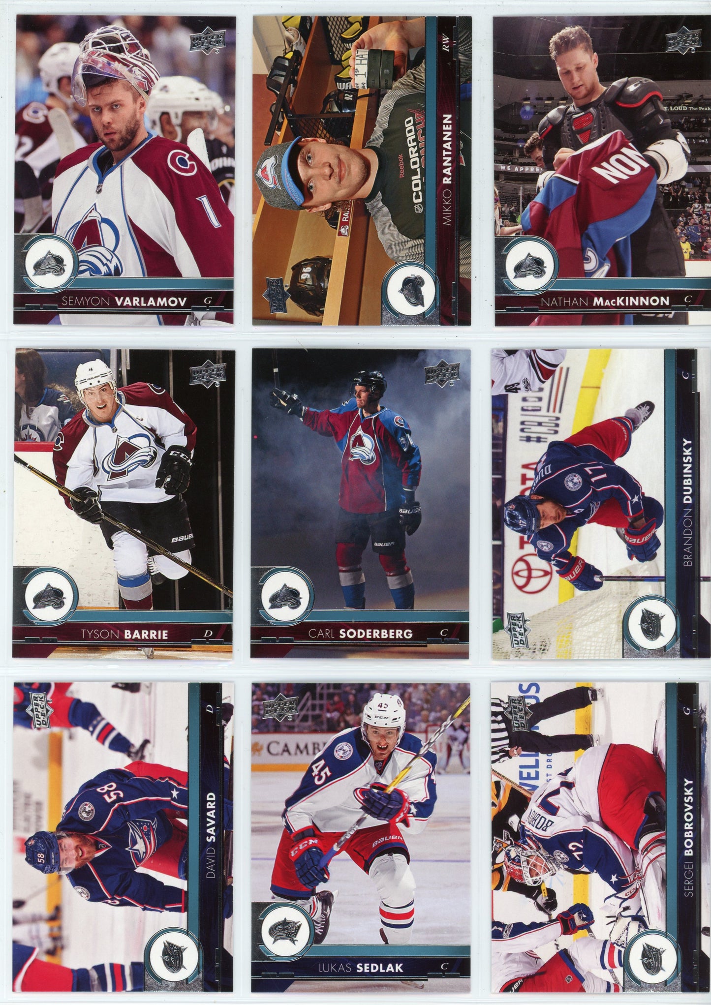 2017/18 Upper Deck Series One & Series Two NHL Hockey Card Base Set (400 Cards)