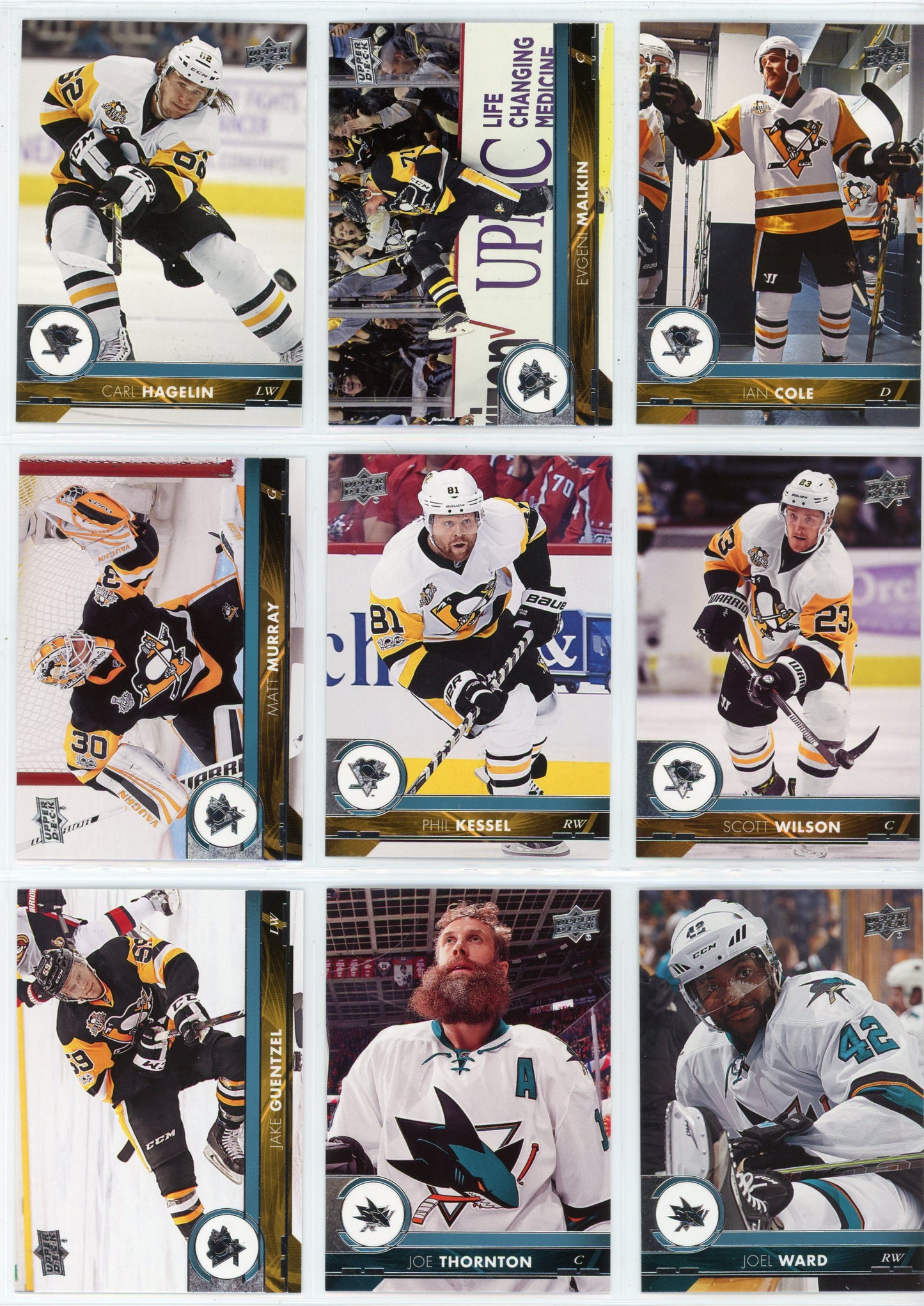 2017/18 Upper Deck Series One & Series Two NHL Hockey Card Base Set (400 Cards)