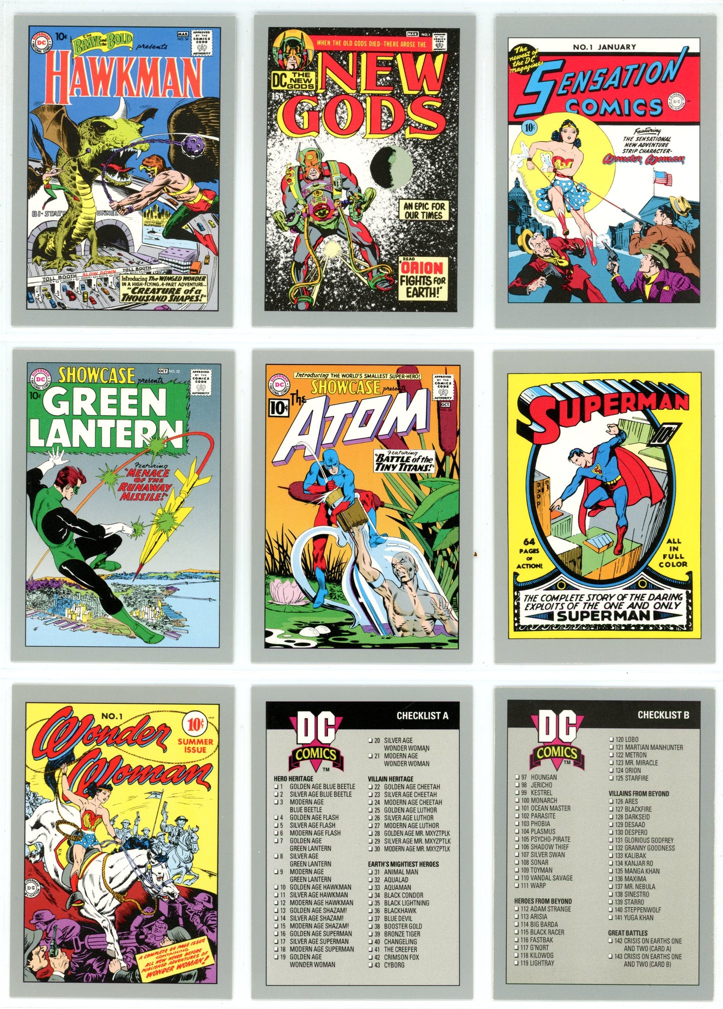 1992 Impel DC Comics Cosmic Cards Complete Base Set (180 Cards) Premier Edition