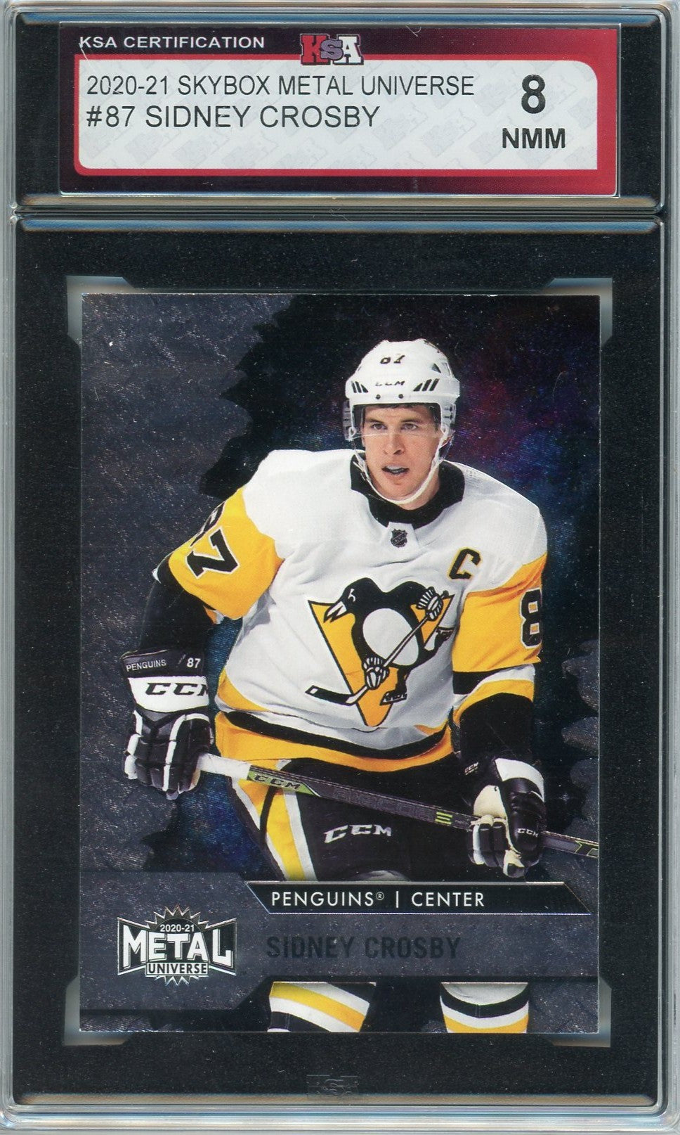 2023/24 OPC O-Pee-Chee Platinum Sidney Crosby Graded Card KSA 8