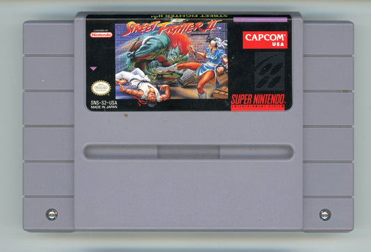 1991 Capcom Street Fighter II SNES Video Game Cartridge