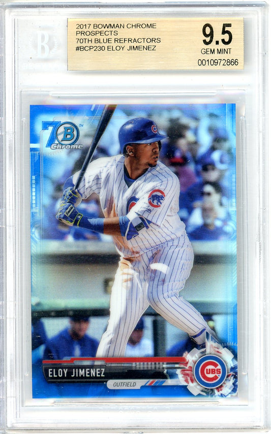 2017 Bowman Chrome Prospects Eloy Jimenez Graded Baseball Card #BCP230 BGS 9.5