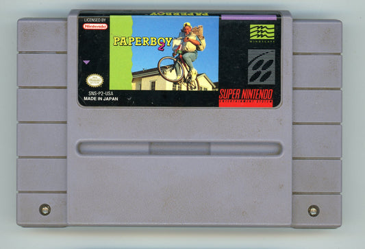 1991 Mindscape Paperboy 2 SNES Video Game Cartridge