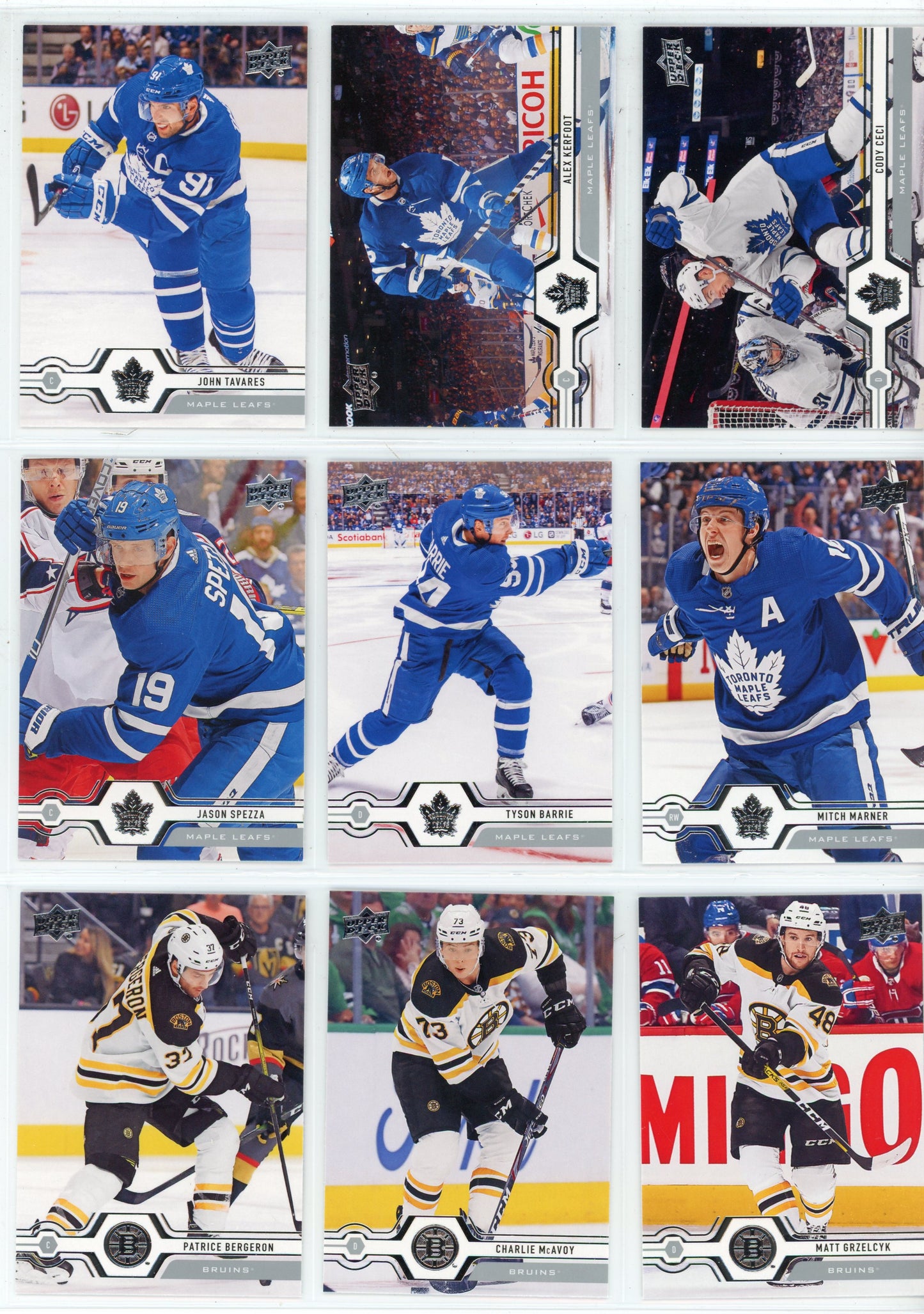 2019/20 Upper Deck NHL Hockey Card Series 1 & Series 2 Base Set (400 Cards)