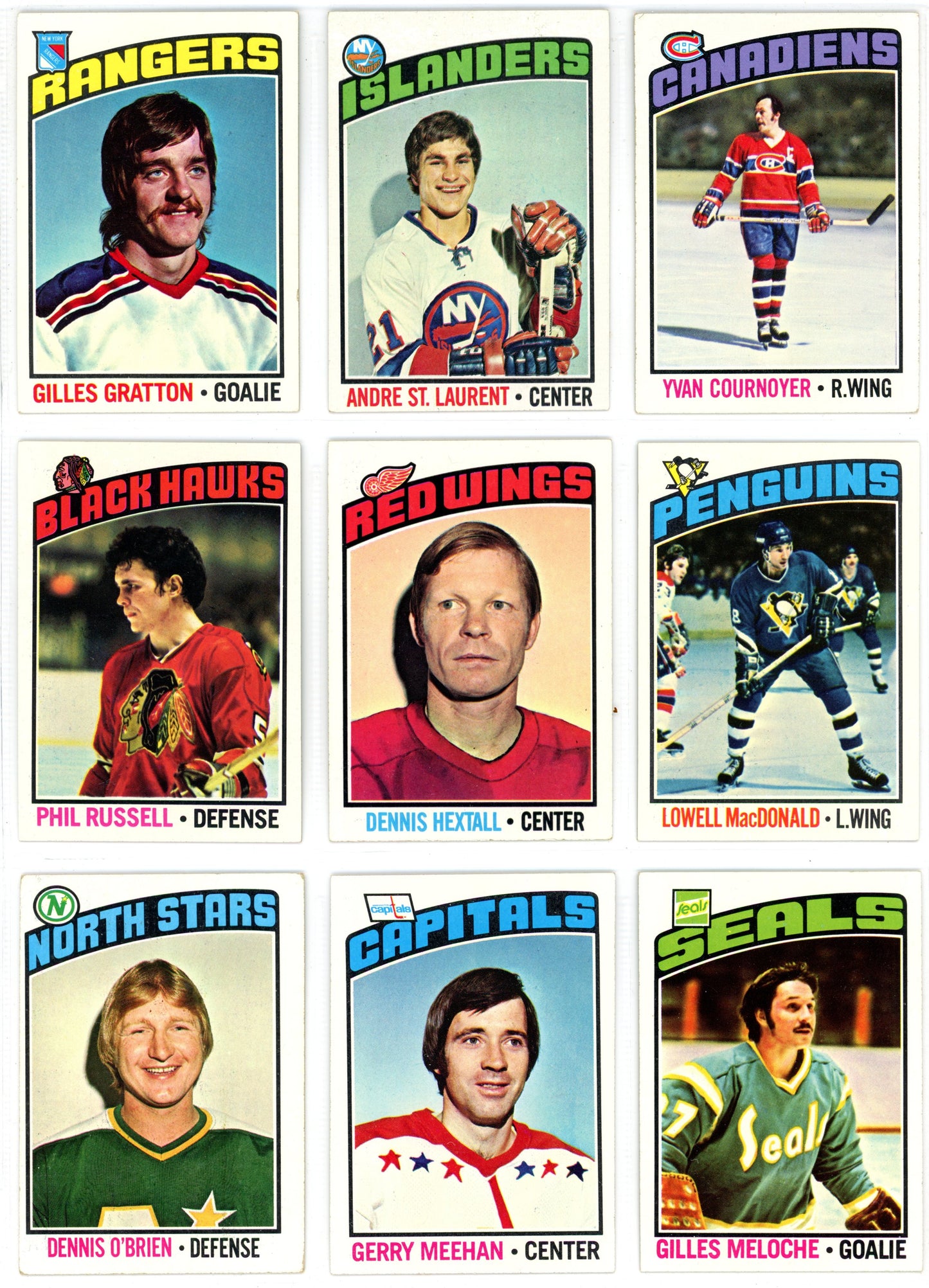 1976/77 Topps Hockey Card Complete Set (264 Cards) EX+ Condition Trottier Rookie
