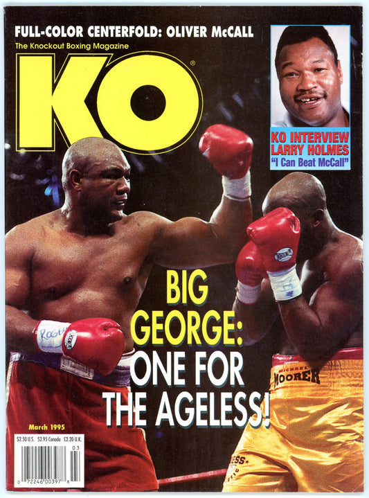KO Knockout Boxing Vintage Magazine (March 1995) George Foreman