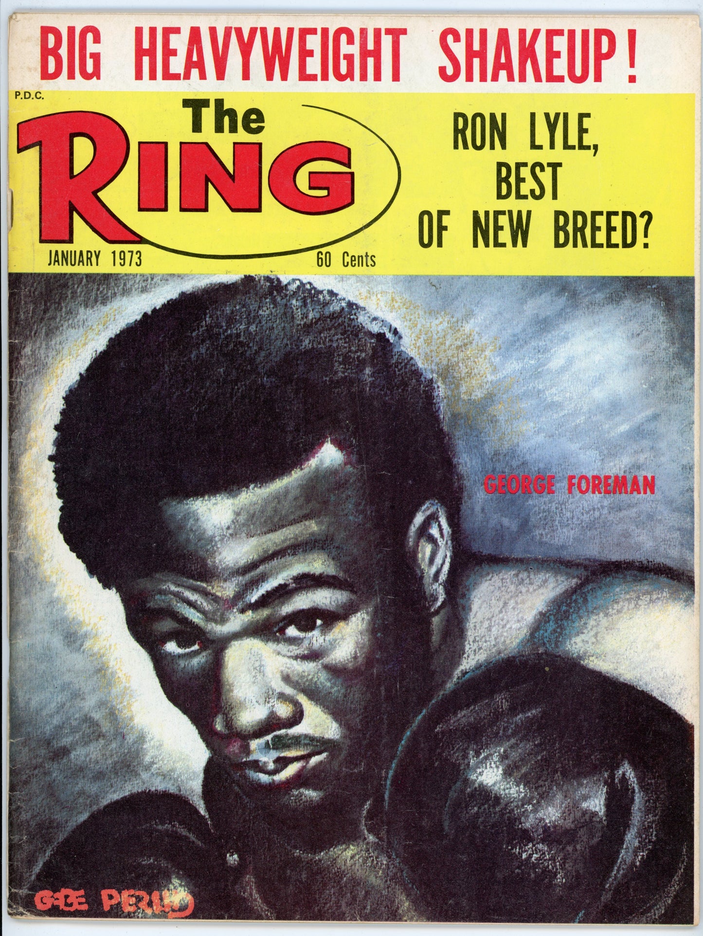 The Ring Vintage Boxing Magazine (January 1973) George Foreman Cover