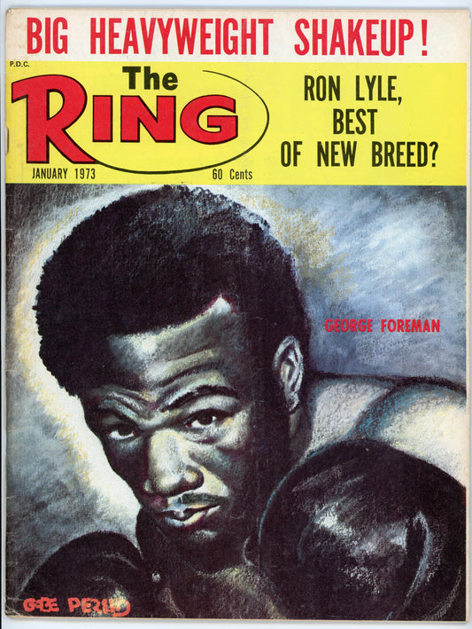 The Ring Vintage Boxing Magazine (January 1973) George Foreman Cover