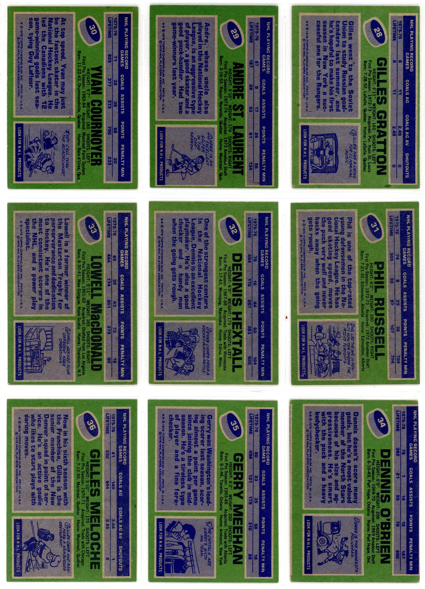 1976/77 Topps Hockey Card Complete Set (264 Cards) EX+ Condition Trottier Rookie