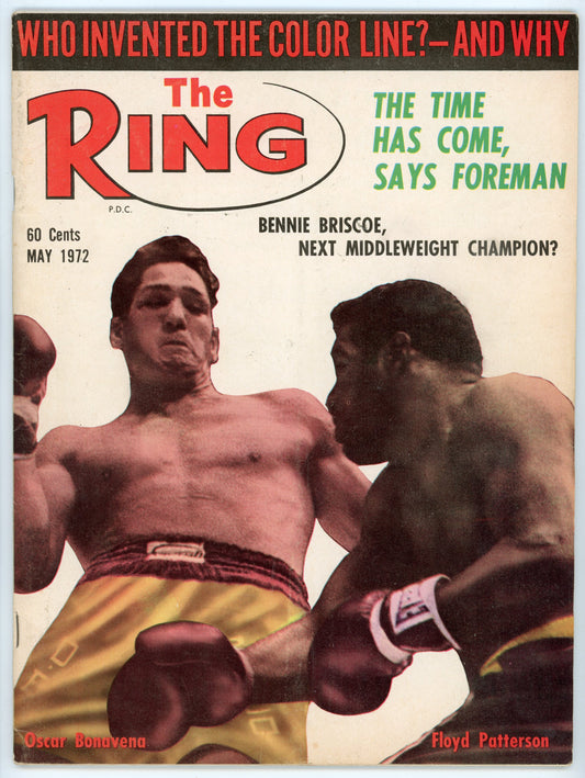 The Ring Vintage Boxing Magazine (May 1972) Oscar Bonavena vs. Floyd Patterson