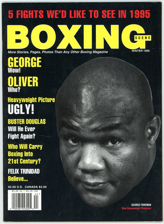 Boxing Scene Vintage Magazine (Winter 1995) George Foreman Heavyweight Champion