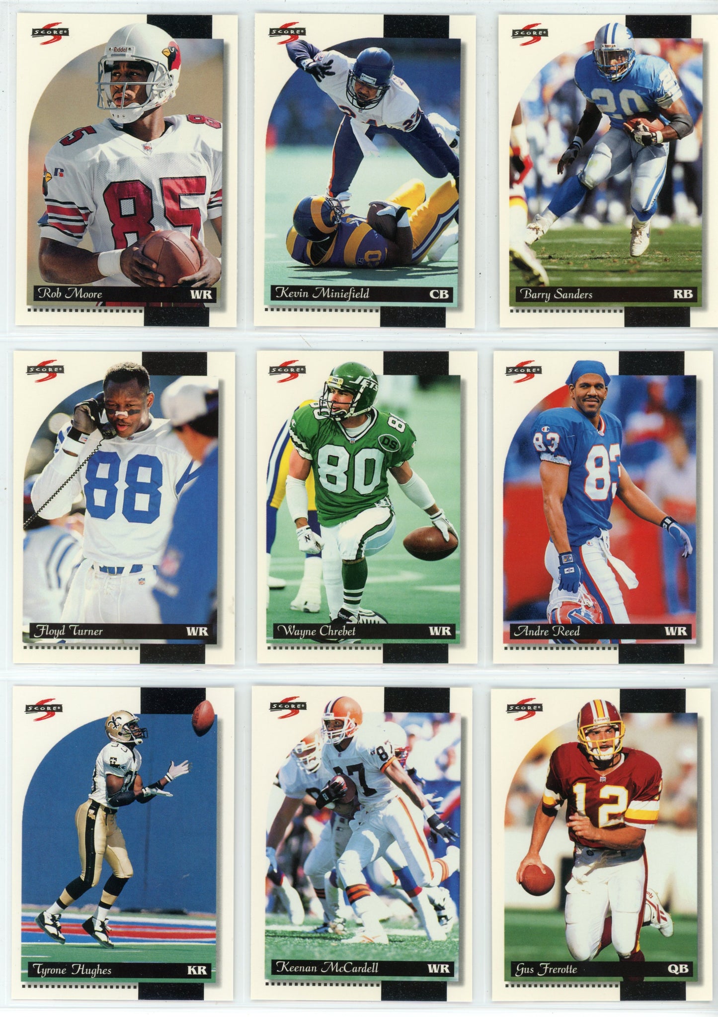 1996 Score NFL Football Card Complete Set (275 Cards)