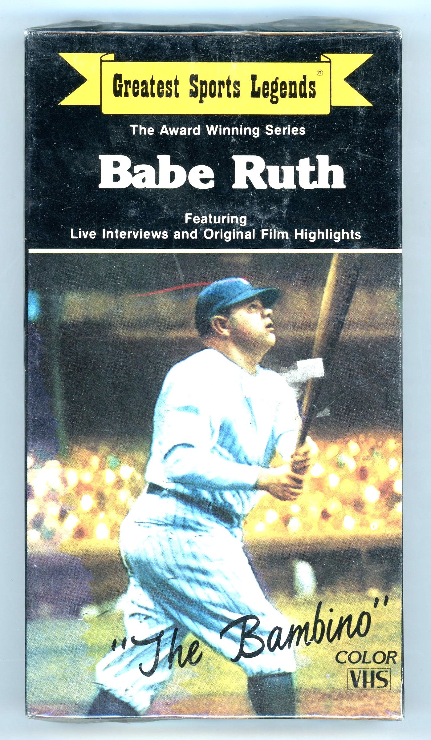 1989 Greatest Sports Legends Collector Series Babe Ruth "The Bambino" VHS Tape Sealed