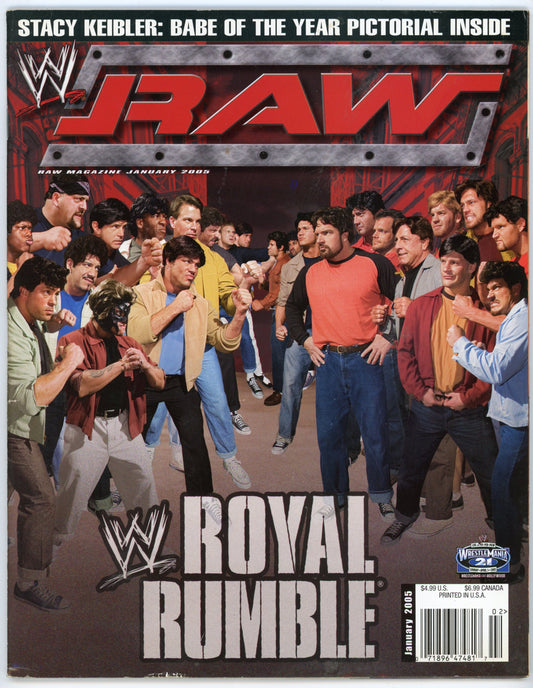 WWE Raw Vintage Wrestling Magazine (January 2005) Royal Rumble Issue