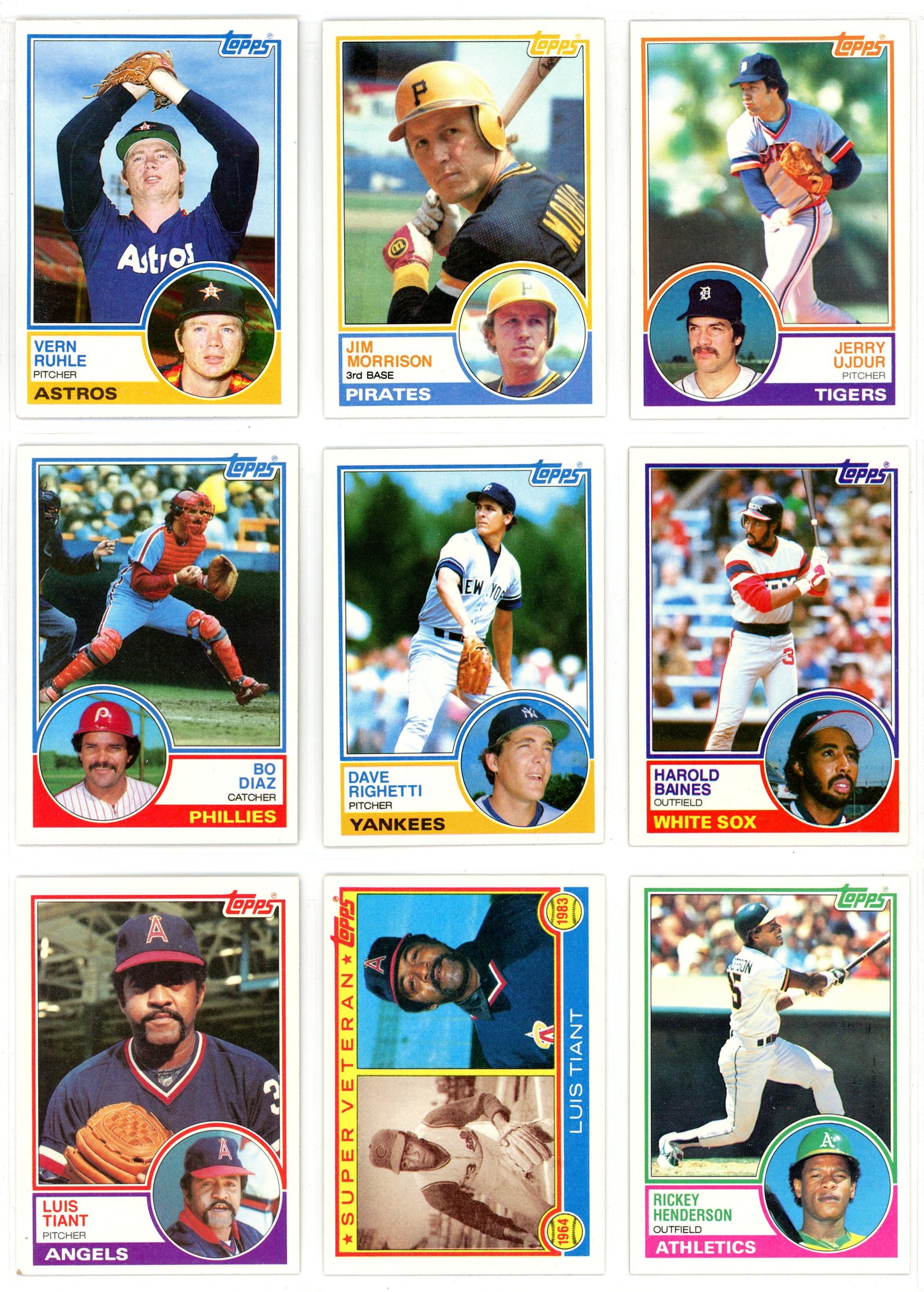 1983 Topps MLB Baseball Complete Set (792 Cards) Tony Gwynn, Ryne Sandberg Rookie Incredibly Sharp!